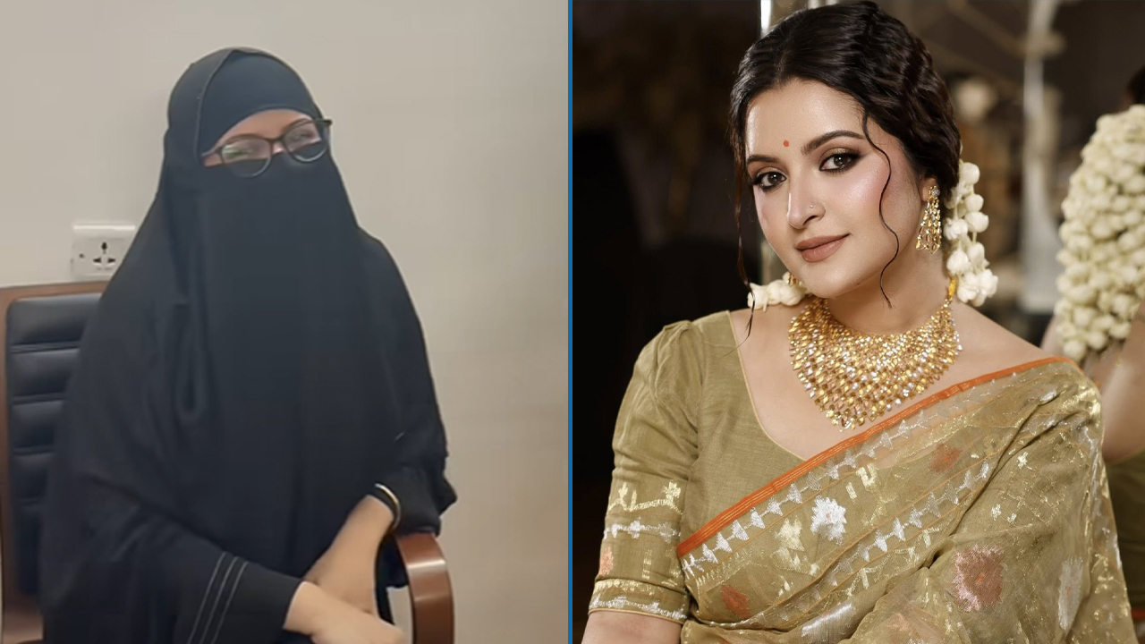 হঠাৎ বোরকায় পরীমণি